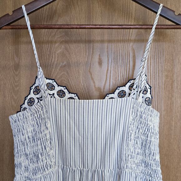 Madewell Floral Embroidered Jardin Midi Cotton Dress - Picture 6 of 14